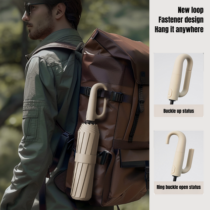 60-Rib Double Layer Reinforced Foldable Automatic Umbrella