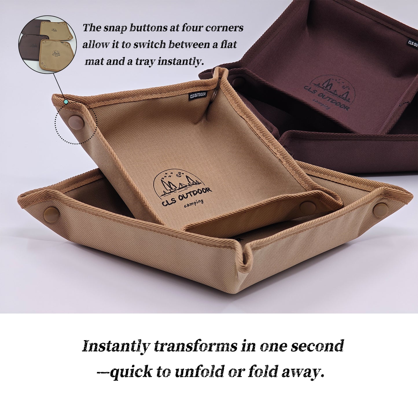 Easy Fold Camping Tray
