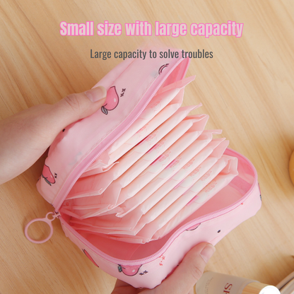 Pattern Sanitary Napkin Zipper Storage Bag