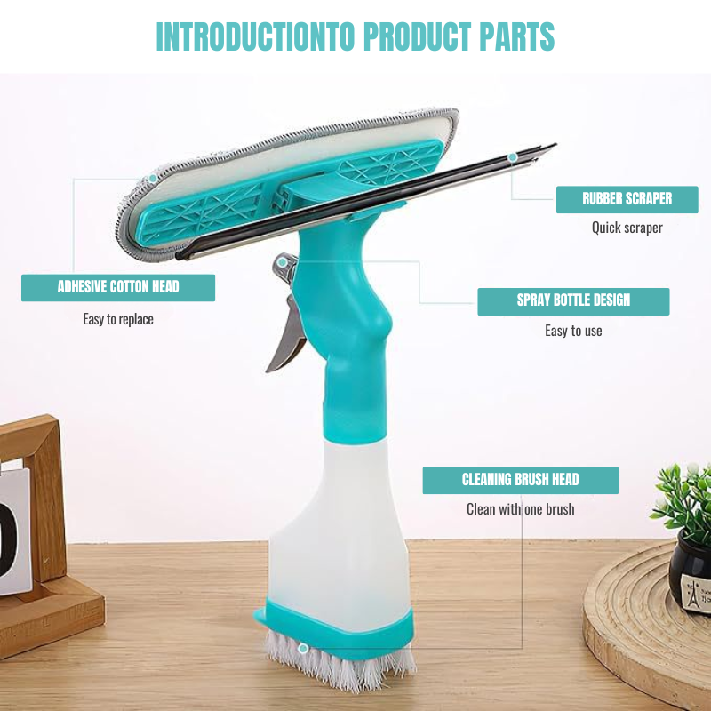 4 in 1 Glass Cleaner Set