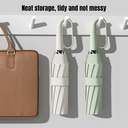 60-Rib Double Layer Reinforced Foldable Automatic Umbrella