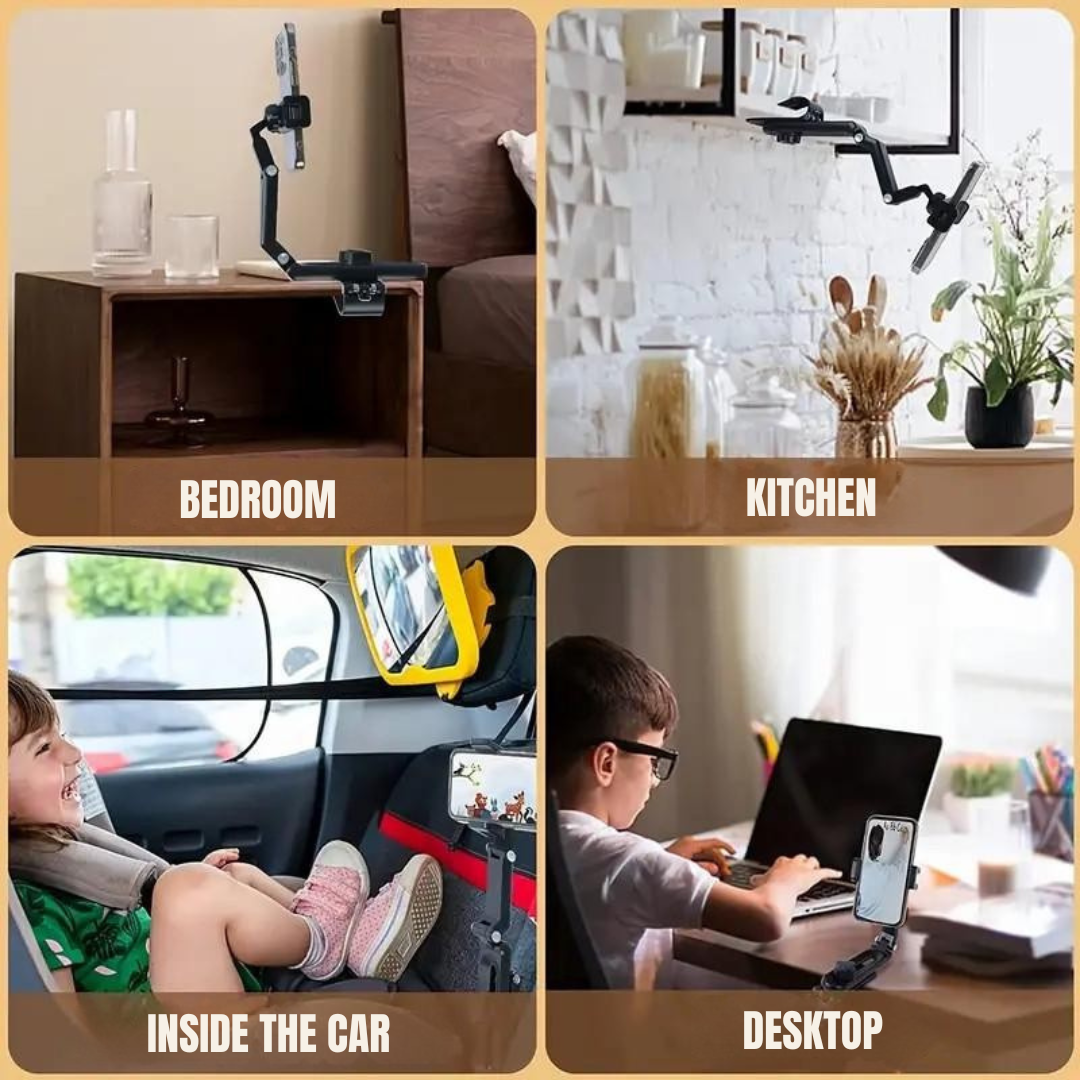 360° Retractable Sun Visor Car  Phone Holder