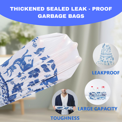 Tear Free Draw String Garbage Bag - 60 Counts