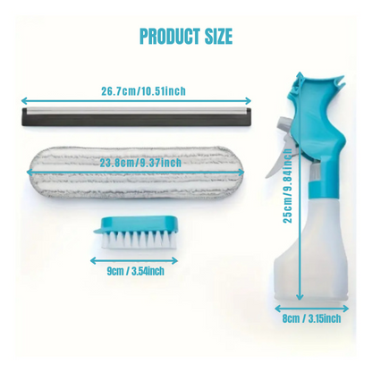 4 in 1 Glass Cleaner Set