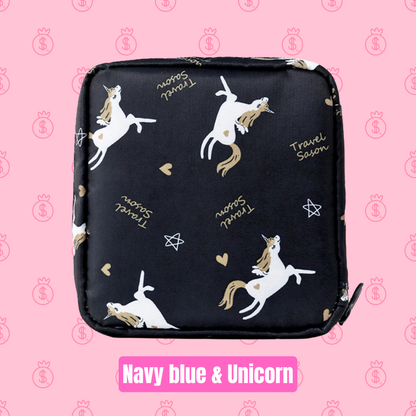 Pattern Sanitary Napkin Zipper Storage Bag