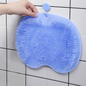 Silicone Shower Foot & Back Scrubber Mat with Suction