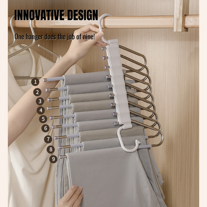 9 Layers Space Saving Pants/Clothes Hangers