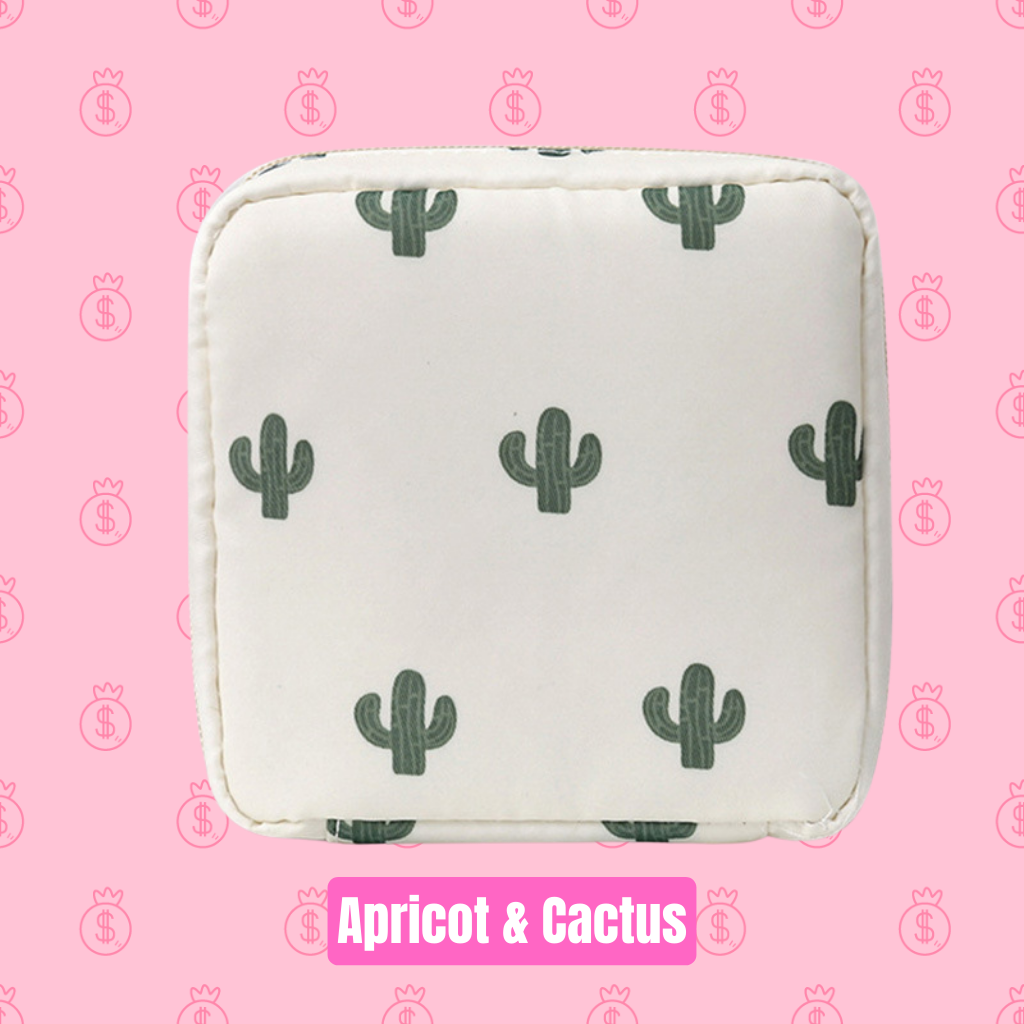 Pattern Sanitary Napkin Zipper Storage Bag