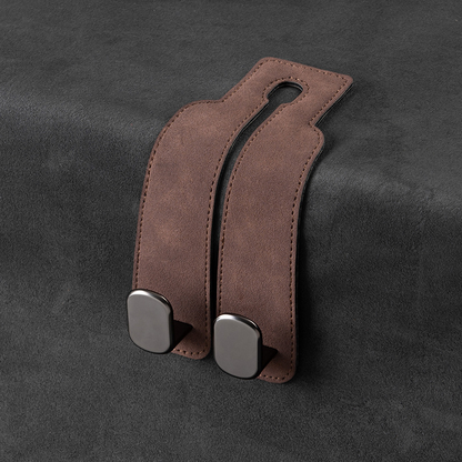 Leather Car Seat Back Organizer Hook