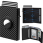 Carbon Fibre Slim Wallet with ID Window & AirTag Slot